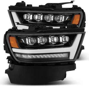 LED Projector Headlights Lamps Alpharex Nova For 19-22 Dodge Ram 1500 Jet Black - Foto 1 di 12
