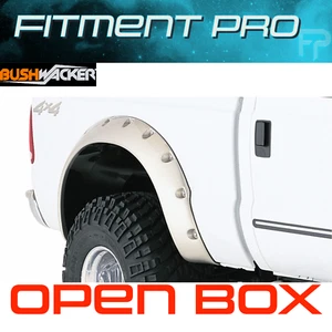 Bushwacker 20046-02 Black Cutout Style Smooth Rear Flares For 99-10 Ford F250 SD - Picture 1 of 12