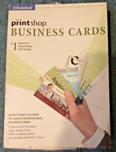 Broderbund The Print Shop Business Cards CD-ROM for Windows XP Vista, Etc. - Picture 1 of 5