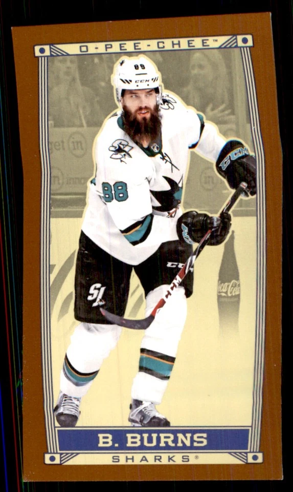 2019-20 O-Pee-Chee Caramel Minis Brent Burns San Jose Sharks #C25 - Image 1 of 2