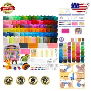 Educational 88 Color Polymer Clay Kit for Children - Perfect for DIY Crafts - Picture 1 of 10