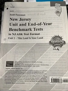 Scot Foresman NJ Unit & End Of The year Benchmark Grade Four Benchmark - Picture 1 of 1