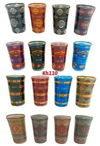 Southwest Native American Print Shot Glasses Set 2oz Barware Gifts 4 Pack - Picture 1 of 17