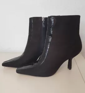 Botas Schutz negras de gamuza punta de tacón alto talla 5 EU 38 # - Imagen 1 de 14