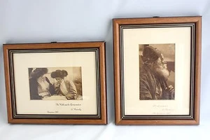 2 Antique Jewish Photogravure Postcards Narinsky Rabbi Fisherman Palestine 1921 - Picture 1 of 12