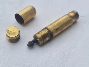 altes vintage Feuerzeug antik 20er Jahre gold farben zur Deko / Herrichten - Bild 1 von 8