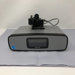 iHome AM FM Dual Alarm Clock Radio iPod Docking Station Model IP90Z Tested Cond. - Picture 1 of 14