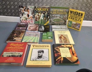 15 X Cricket Books Hardback Test Ashes History - Picture 1 of 12