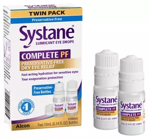 COMPLETE PF Multi-Dose Preservative Free Dry Eye Drops 0.34 Fl Oz 2 count pac... - Picture 1 of 11