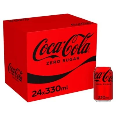 Coca-Cola Zero Sugar 24 x 330 ml - Image 1 of 4