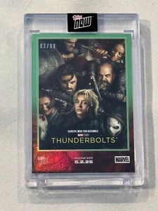 2025 MARVEL TOPPS NOW THUNDERBOLTS GREEN FOIL ENCASED PARALLEL /99 - Picture 1 of 2