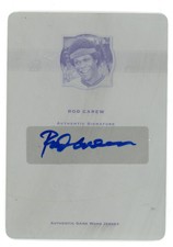 Rod Carew 2012 Leaf Legends Of Sport Auto Autograph Black Printing Plate #1/1