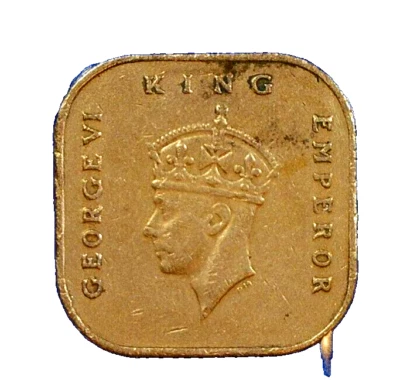 WORLD COIN SALE: 1943 Malaya 1 cent :  Bronze Composition Coin  KM# 6 - Image 1 of 3