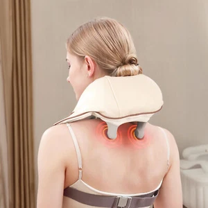 Electric Neck Massager With Heat - Neck and Shoulder Massagers For Pain Relief - Picture 1 of 18