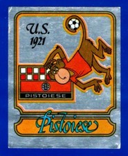 SCUDETTO FOOTBALLERS PANINI 1981/82 PISTOIESE NO.447 REC/REMOVED SELF ADHESIVE