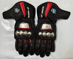 MV Agusta MOTOGP Racing Gloves Motorcycle Racing Leather Gloves - Picture 1 of 2
