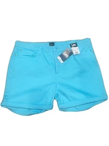 LEE plus size shorts 20M Women’s NWT Nice pretty Blue - Picture 1 of 6