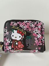 Hello kitty Zip Wallet kimono kitty with Sakura Sanrio From Japan