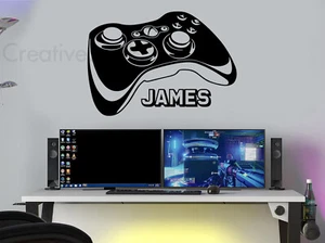 Personalizado XB Gamer Controller Gaming Zone Niño Niños Pegatina Pared Vinilo Calcomanía - Imagen 1 de 7