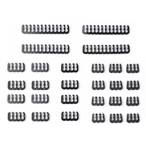 24 Pièces Peigne à Câble 6/8/24 Broches pour Câble d'Alimentation PC 3,0-3,6mm (Noir) QDE - Photo 1/9