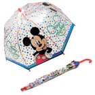 MICKEY MOUSE UMBRELLA Disney Dome Poe Bubble Clear Kids Childrens Licensed