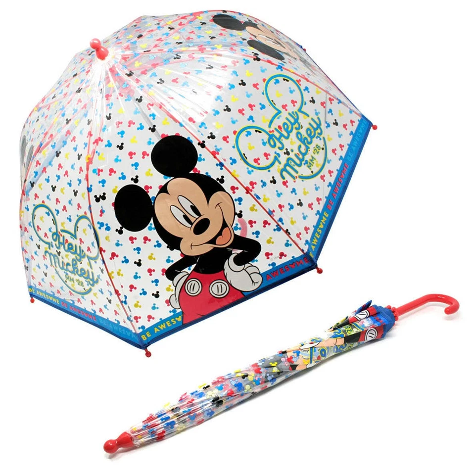 MARVEL MICKEY MOUSE REGENSCHIRM Disney Kuppel Poe Blase transparent Kinder Kinder lizenziert