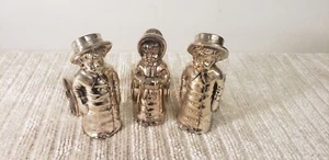 3 VINTAGE MERIDEN BRITANNIA FIGURALE VERSILBERTE SERVIETTENRINGHALTER - Bild 1 von 6