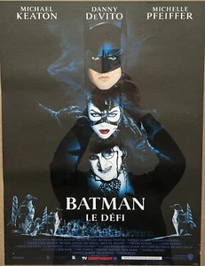 Batman le Défi Keaton DeVito 1992 French Rolled Poster Approx 53x40cm - Picture 1 of 1