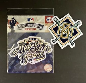 2002 All Star MLB Patch + Milwaukee Brewers Crosses Bats MLB Patch Combo - Bild 1 von 1