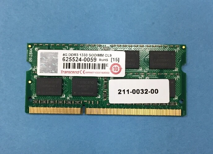 NEW 4GB DDR3 1333MHz SODIMM PC3-10600 CL9 Transcend JM1333KSN-4G - Image 1 of 3