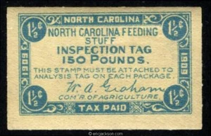 North Carolina Feed Stamp, NC FE6 mint, VF - Picture 1 of 1