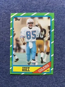 🔥1986 Topps Football Card DREW HILL #353 Houston Oilers WR NFL🔥 - Picture 1 of 2
