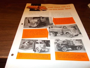 Folleto de correo de testimonios de camiones Ford 1939 - Imagen 1 de 3