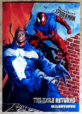 1995 Spider-Man Venom Card 94 SCARLET-SPIDER VS VENOM. Free New Top Loader. - Image 1 of 3