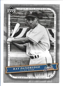 Ray Dandridge 2005 Upper Deck Classics Silver #79 - Newark Eagles - Picture 1 of 2