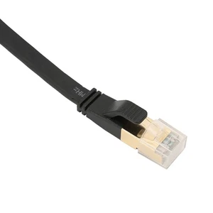Cat 8 Ethernet Cable 40Gbps 2000Mhz RJ45 Male Interface 0.5meters/19.7in Eth NEW - Afbeelding 1 van 12
