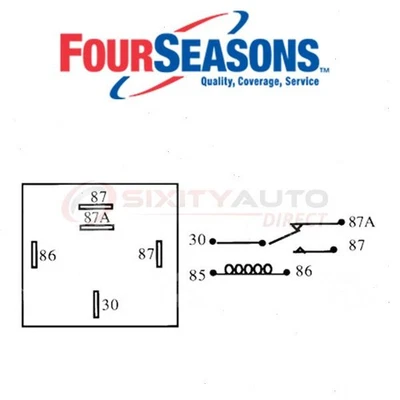 Four Seasons HVAC Blower Motor Relay for 1992-1994 Chevrolet K1500 Suburban ni - Image 1 of 4