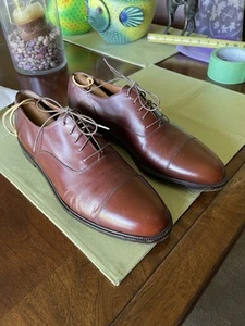 SALVATORE FERRAGAMO Mens 11D Brown Leather Made in Italy - Picture 1 of 9