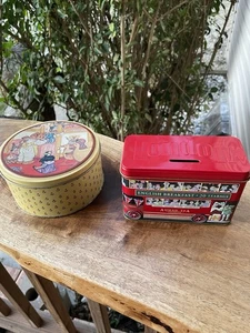 Set Sammlerdosen rund Vintage 1984 Cookies Rechteck 2014 London Tee/Bank Bus - Bild 1 von 15
