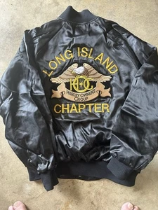 RARE Vintage Harley Owners Group Harley-Davidson VTG Satin Long Island NY - Picture 1 of 12