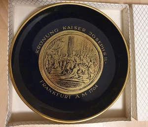 Alboth&Kaiser Bavaria Teller Porzellan "Krönung Kaiser Josephs II FFM 1764", OVP - Bild 1 von 3