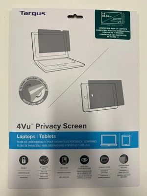 Targus 4Vu Privacy Screen for 14-Inch Widescreen (16:9 Ratio) Laptops - New - Image 1 of 2