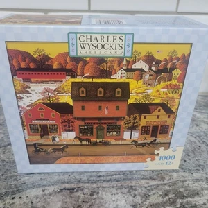 Charles Wysocki Americana CANDLEMAKER TOBACCONIST 1000 Pc Puzzle NEW SEALED 2006 - Picture 1 of 2