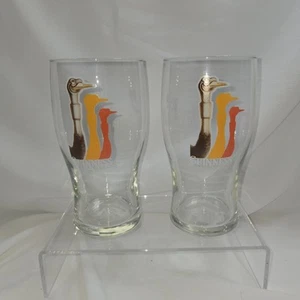 2 GUINNESS IRISCHE BIERGLÄSER VOM FASS - schwer zu finden Vogel Design - Bild 1 von 1