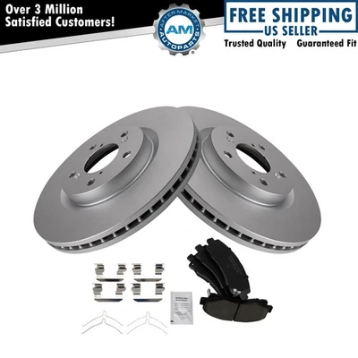 Kit de pastillas de freno delanteras de cerámica y rotor para Acura TL 2009-2014 Foto 1 de 4