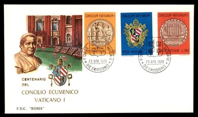 Mayfairstamps Vatican FDC 1970 Concilium Vaticanum I Combo First Day Cover aau_4 - Image 1 of 2