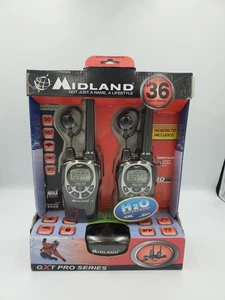 NEU Midland GXTPro Serie GXT1000VP4 FRS/GMRS Zwei-Wege Radio 2 Stück mit Headset - Bild 1 von 10