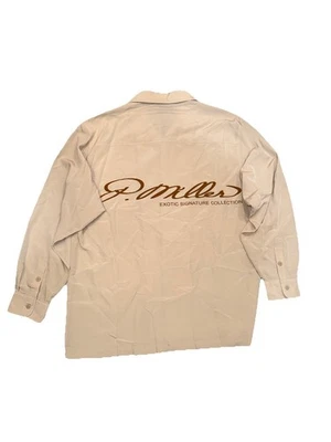 Vintage 2000s Y2K MASTER P NO LIMIT P. MILLER LONG SLEEVE BUTTON SHIRT size XXL  - Image 1 of 4