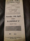 VINTAGE HEANOR TOWN V MANSFIELD TOWN "A" CENTRAL ALLIANCE NORTH 13TH APRIL 1957