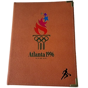Atlanta 1996 Olympics Spalding Basketball Notebook Notepad Folder Portfolio 12x9 - Picture 1 of 13